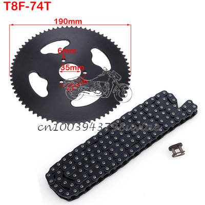 1 set 47cc 49cc T8F lanț 136 zale și 38 44 54 58 64 74 dinți pinion pentru mini moto ATV Quad 2 timpi piese de motor