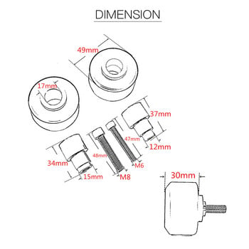 Για KTM DUKE 125 200 250 390 RC125 RC200 RC250 RC390 2012-2021 Μοτοσικλέτα Πίσω & Μπροστινό Πλαίσιο Τροχού Slider Crash Pads Protector