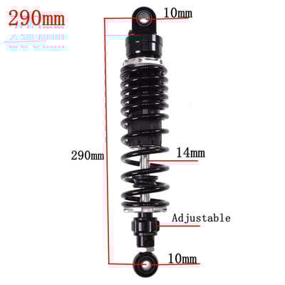 270 mm - 360 mm Viacero veľkostí zadného nastaviteľného tlmiča nárazov pre motocykle Honda, Yamaha, Kawasaki, Suzuki, zadné odpruženie
