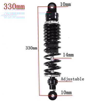 270 mm - 360 mm Viacero veľkostí zadného nastaviteľného tlmiča nárazov pre motocykle Honda, Yamaha, Kawasaki, Suzuki, zadné odpruženie