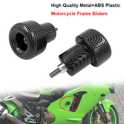 Skirta Kawasaki ZX 6R 9R 12R Ninja ZX-6R ZX-9R ZX-12R ZX6R ZX9R ZX12R No Cut Motociklo rėmo slankikliai Apsauga nuo kritimo