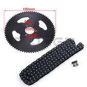 Lant T8F 136 verigi 74T 35mm Pinion spate pentru 43cc 49cc Minimoto Moped scutere Motor in 2 timpi Pocket Bike Mini Quad ATV