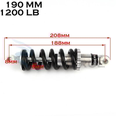 90MM 100MM 125MM 150MM 180MM 190MM 200MM șoc suspensie spate pentru 47cc 49CC Super Minimoto ATV Quad scuter electric Pocket Bik
