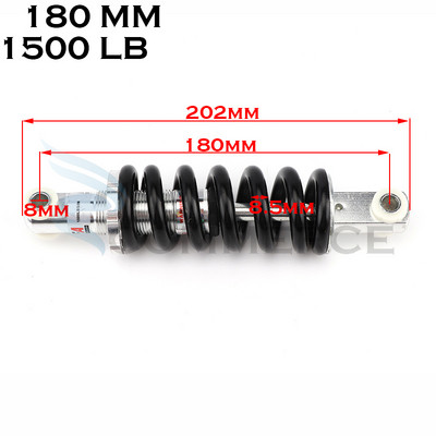 90MM 100MM 125MM 150MM 180MM 190MM 200MM șoc suspensie spate pentru 47cc 49CC Super Minimoto ATV Quad scuter electric Pocket Bik