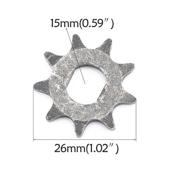 25H T8F Chain 9T 11T μπροστινό γρανάζι με γρανάζια Part 2 Stroke Κινητήρας Ταιριάζει για Mini Pocket Pit Bike Scooter ATV 43cc 47cc 49cc