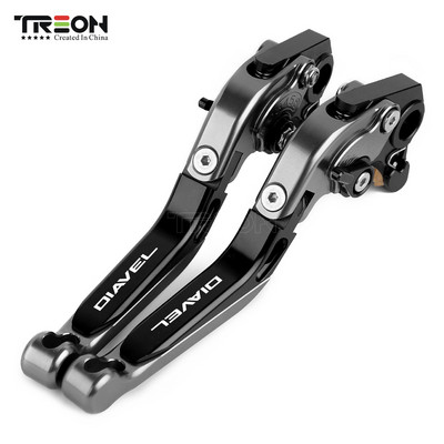 Pre motocykle DUCATI DIAVEL/CARBON/XDiavel/S 2011-2017 2018 CNC skladacie výsuvné brzdové a spojkové páky riadidiel