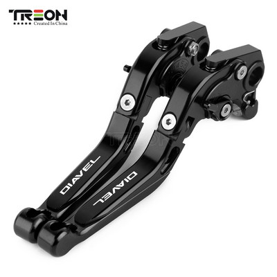 Pre motocykle DUCATI DIAVEL/CARBON/XDiavel/S 2011-2017 2018 CNC skladacie výsuvné brzdové a spojkové páky riadidiel