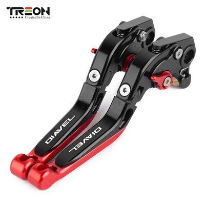 Pre motocykle DUCATI DIAVEL/CARBON/XDiavel/S 2011-2017 2018 CNC skladacie výsuvné brzdové a spojkové páky riadidiel