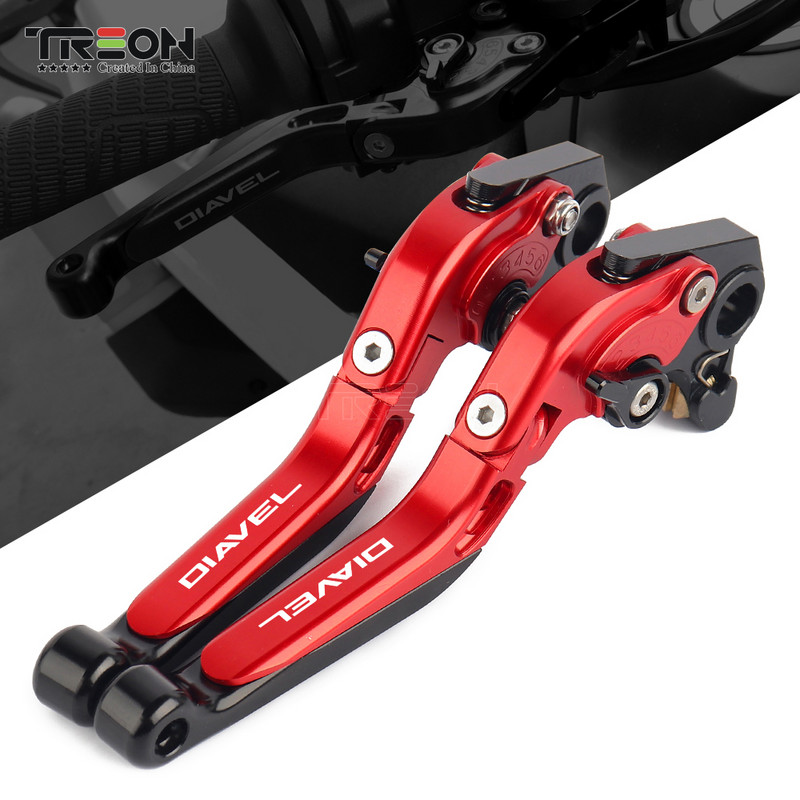 Pre motocykle DUCATI DIAVEL/CARBON/XDiavel/S 2011-2017 2018 CNC skladacie výsuvné brzdové a spojkové páky riadidiel