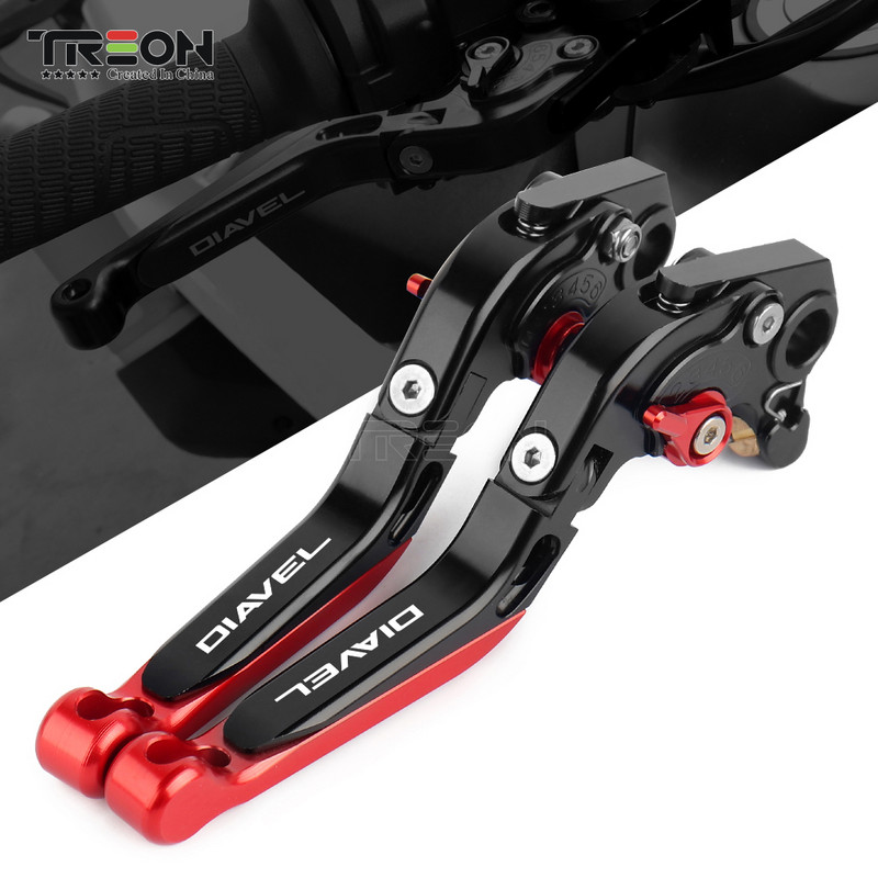 Pre motocykle DUCATI DIAVEL/CARBON/XDiavel/S 2011-2017 2018 CNC skladacie výsuvné brzdové a spojkové páky riadidiel