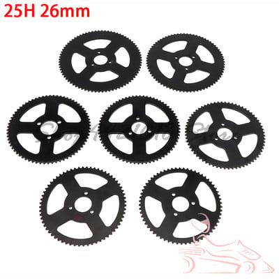 25H 62T 64T 66T 68T 72T 74T 76T Οπίσθιο γρανάζι 26mm για Mini Moto ATV 47CC 49CC Quad Dirt Pit Pocket 2 Stroke