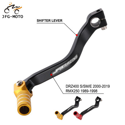 Motociklo CNC aliuminio pavarų perjungimo svirties perjungimo pedalas, skirtas SUZUKI DRZ400S DRZ400SME 2000-2019 RMX250 RMX 250 1989-1998