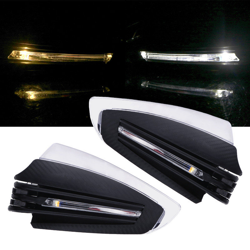 Προστατευτικό κάλυμμα χεριού μοτοσυκλέτας με αξεσουάρ LED φλας Universal για τιμόνι 22 mm Εξωτερική ή 15-17 mm εσωτερική διάμετρος