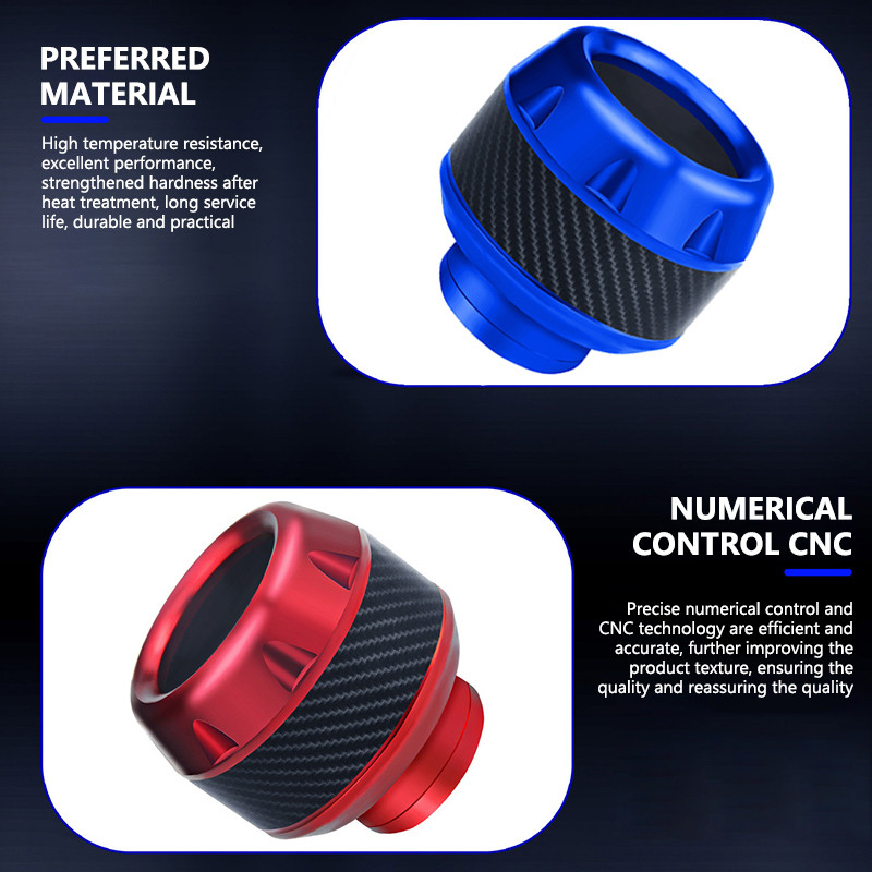 Hliníkové univerzálne motocykle, padajúce chrániče predných sliderov pre Ducati Monster 821 Pcx125 Tuning Nmax125