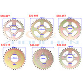 530-as lánc 31T/32T/35T/37T/40T/45T lánckerék hátsó hátsó lánckerék váltó 530-as lánchoz 110-150cc kart ATV négykerekű terepjáró