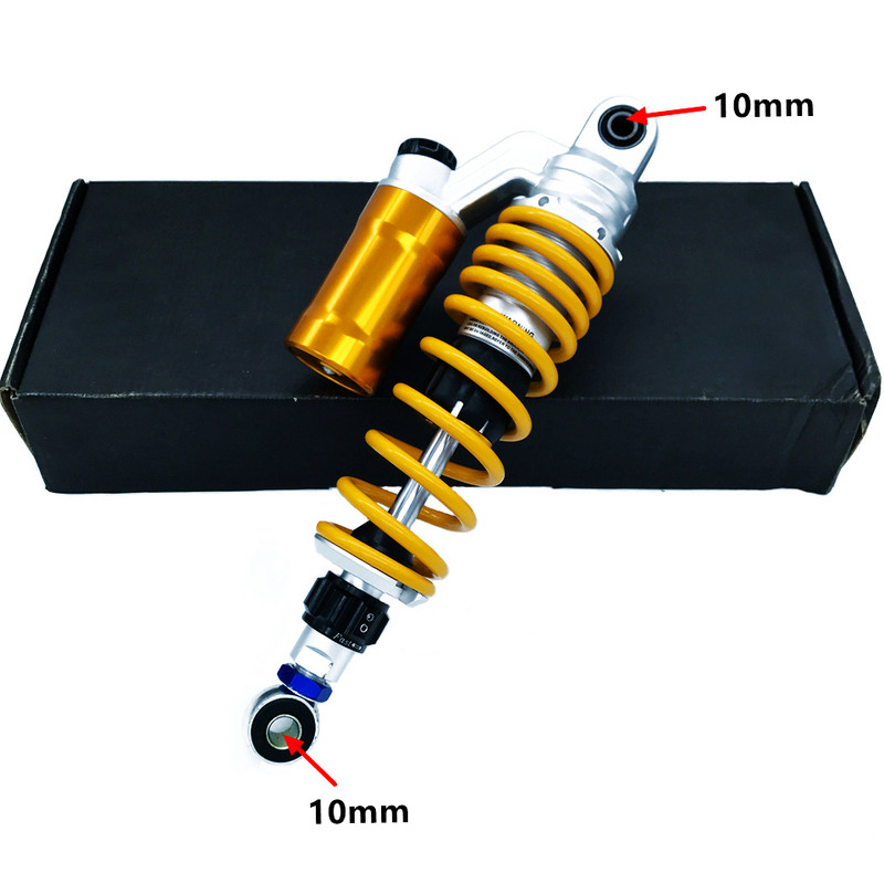 1 vnt 320mm 340mm 360mm motociklo galiniai oro amortizatoriai, skirti Honda Suzuki Yamaha Kawasaki BW 125 Dirt Bike Gokart Quad ATV