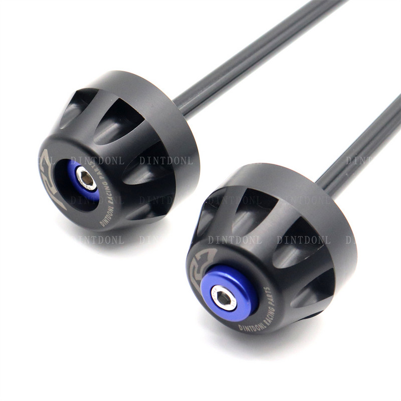 Hátsó első tengely villa ütközés csúszka YAMAHA YZF-R7 YZF R7 2021 motorkerékpár kerékvédő YZFR7 YZF690 2022 POM CNC tartozékokhoz