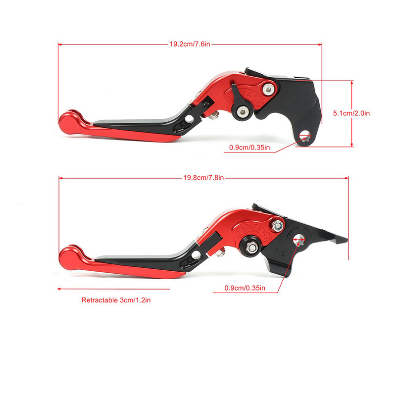 Pentru motocicletă YAMAHA MT125 MT 125 MT-125 2014-2021 2020, manete de ambreiaj de frână CNC, reglabile, pliante, manere extensibile.