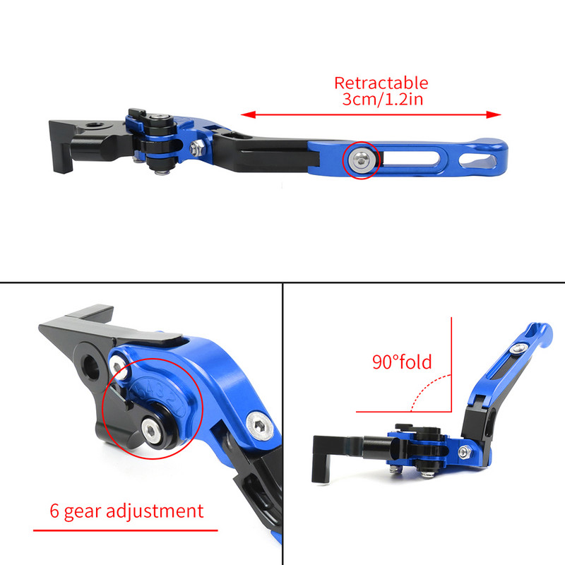 Pentru motocicletă YAMAHA MT125 MT 125 MT-125 2014-2021 2020, manete de ambreiaj de frână CNC, reglabile, pliante, manere extensibile.