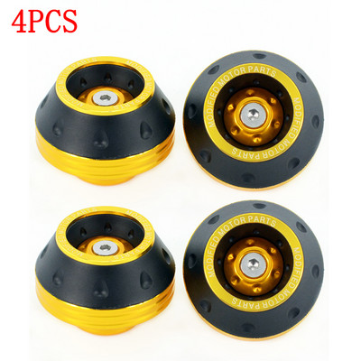 4 DB univerzális motorkerékpár-kerékvédő ütközőpoharak Színes motoros ütközésvédő Motocross csillapító csészék Motoros tartozékok