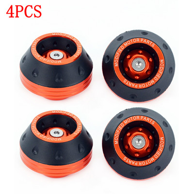 4 DB univerzális motorkerékpár-kerékvédő ütközőpoharak Színes motoros ütközésvédő Motocross csillapító csészék Motoros tartozékok