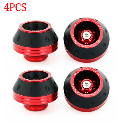 4 DB univerzális motorkerékpár-kerékvédő ütközőpoharak Színes motoros ütközésvédő Motocross csillapító csészék Motoros tartozékok
