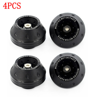 4 DB univerzális motorkerékpár-kerékvédő ütközőpoharak Színes motoros ütközésvédő Motocross csillapító csészék Motoros tartozékok