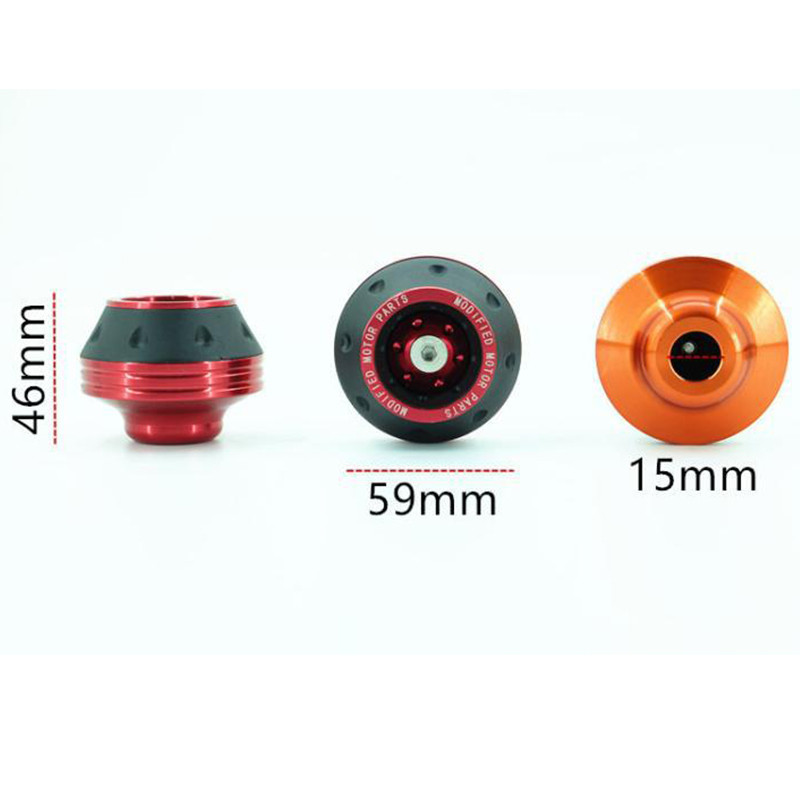 4 DB univerzális motorkerékpár-kerékvédő ütközőpoharak Színes motoros ütközésvédő Motocross csillapító csészék Motoros tartozékok