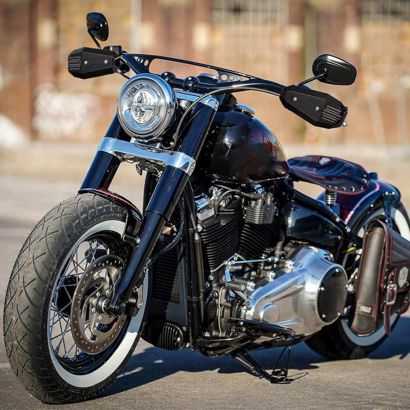 Motorkerékpár kézvédők Univerzális kézvédők védő Sporster XL883 XL1200 X48-hoz Fa.t Boy V-Rod Road Kinghez