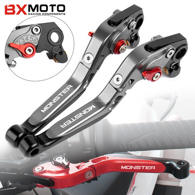 Pentru Ducati Monster 696 695 796 400 620 M 600 M 900 M 620 Motocicletă CNC Reglabil Pliabil Extensibil Pârghii de ambreiaj de frână