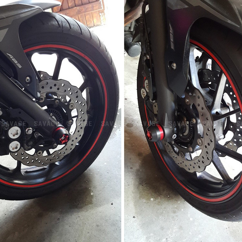 Glisor de blocare a furcii axă față pentru YAMAHA MT-07 FZ-07 MT07 Tracer 700/GT XSR700 2014-2021 Protector roată pentru motocicletă FZ07 MT FZ 07