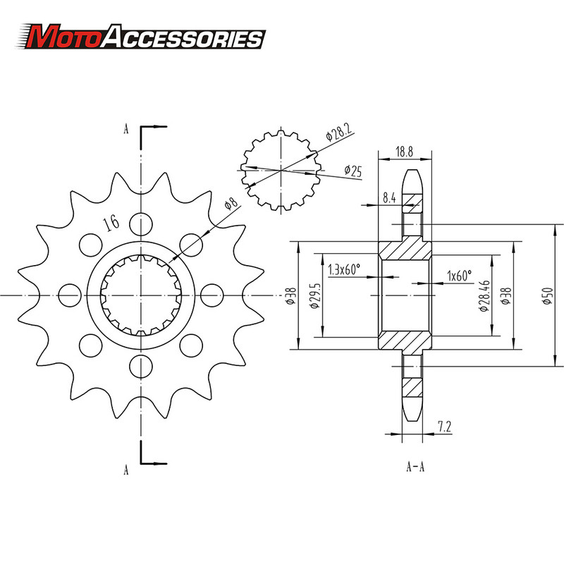 Pinion pentru lanț motor față pentru BMW F650GS F700GS F750GS F850GS F900XR Husqvarna 900 Nuda Moped Dirt Pit Bike Scooter Motocicletă