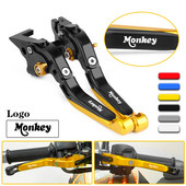 Potrivit pentru HONDA Monkey 125 Z125 2018-2022 Motocicletă Pârghii de ambreiaj extensibile, pliabile, reglabile, manete de frână