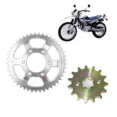 Lánc 428 45T 15T motorkerékpár rész első hátsó lánckerék Yamaha dobfékhez XT225 XT 225 Serow 1992-2000 2001-2007