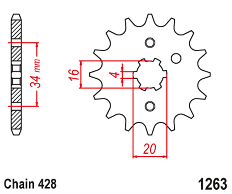 Lánc 428 45T 15T motorkerékpár rész első hátsó lánckerék Yamaha dobfékhez XT225 XT 225 Serow 1992-2000 2001-2007
