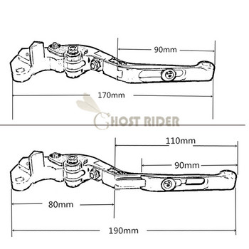Мотоциклетни спирачки CNC лост на съединителя за HONDA CBR600RR CBR1000RR CBR 600 1000 RR 2008 2009 2010 2011 2012-2015 2016 2017 2018 hrc