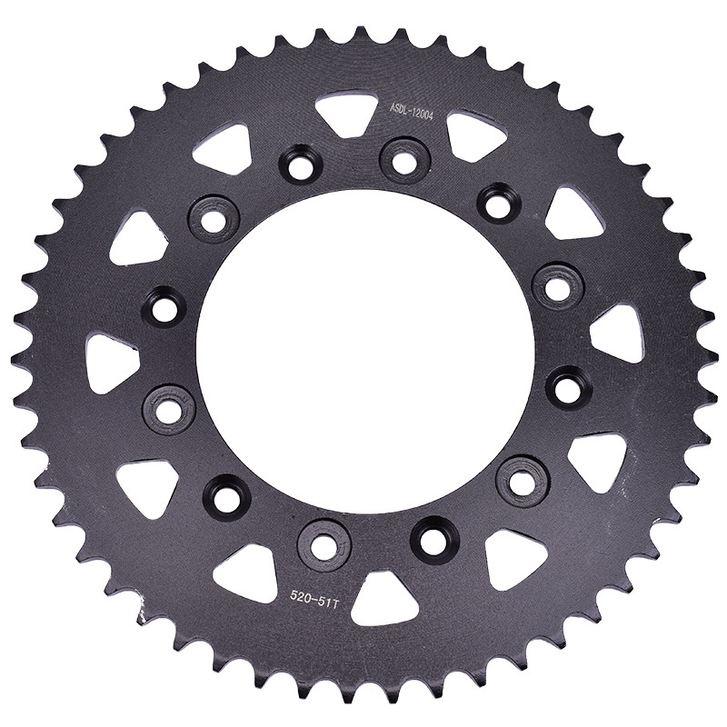 520 43T 47T 51T Pinion spate Roata de fixare pentru Honda CRM250A XR250R XR250S XR250 III S Baja XR 250 400 XR400 XR400R XR650R