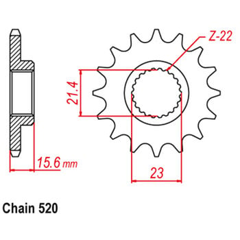 LOPOR 520 CNC 15T 46T предно задно мотоциклетно зъбно колело за Yamaha XTZ660 Tenere XTZ 660 1996-1998