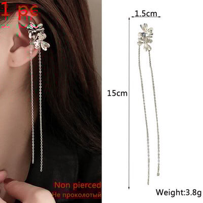 Cercei cu ciucuri de perle Cercei cu fluture noi coreeni pentru femei Cercei romantici suspendați Accesorii pentru urechi de petrecere cu personalitate