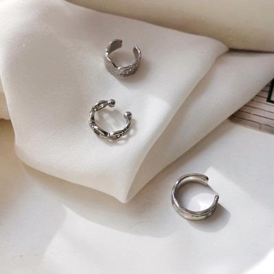 LATS Nježni cirkon, slatke naušnice s kopčom, manžeta za uho s kopčom bez piercinga, lažno uho od hrskavice za žene, modni nakit 2022.