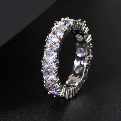 Модни луксозни годежни пръстени с кубичен цирконий за жени Маркиза Кристал сватбен пръстен Парти бижута Подарък