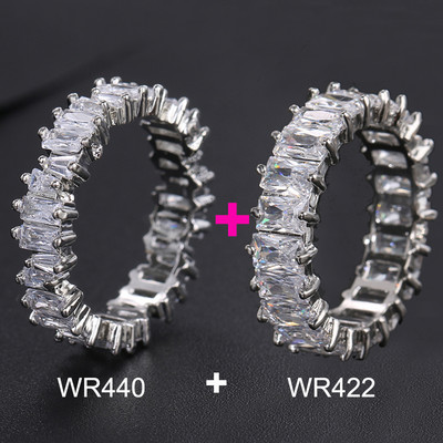 Модни луксозни годежни пръстени с кубичен цирконий за жени Маркиза Кристал сватбен пръстен Парти бижута Подарък