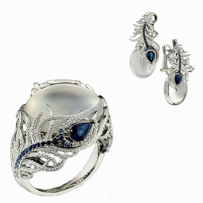 2020 3 ks Módne zirkónové zvieratá v tvare listu Šperky Sady pre ženy Vynikajúce náušnice Prsteňe Boho Svadobné doplnky Mujer