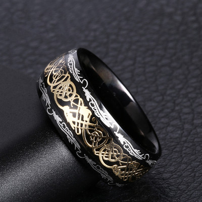 2022 Inel Dragon pentru bărbați femei nunta bijuterii din oțel inoxidabil