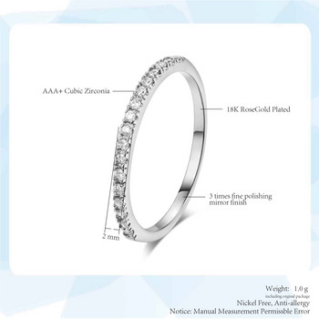 ZHOUYANG Love Сладки сватбени годежни пръстени за жени Micro Pave CZ Crystal Sliver Color Dainty Ring Модни бижута Всички размери