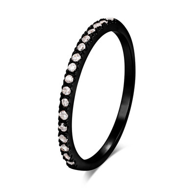 ZHOUYANG Love Inele drăguțe de logodnă de nuntă pentru femei Micro Pave CZ Crystal Sliver Color Dainty Inel Bijuterii de modă Toate dimensiunile