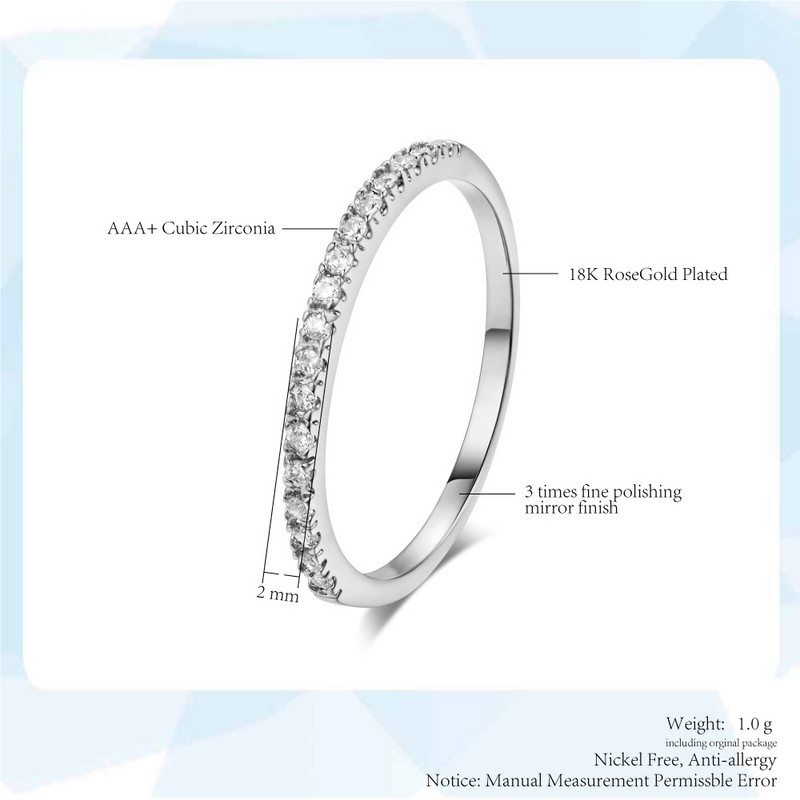 ZHOUYANG Love Inele drăguțe de logodnă de nuntă pentru femei Micro Pave CZ Crystal Sliver Color Dainty Inel Bijuterii de modă Toate dimensiunile
