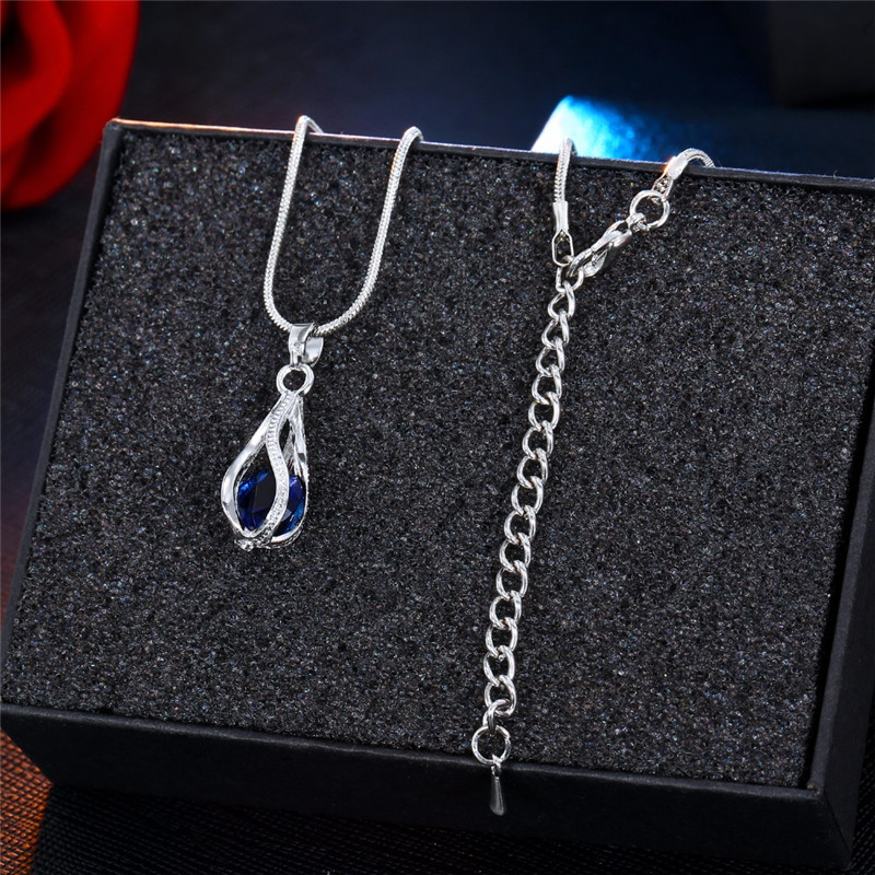 Colier de modă de culoare argintie, cercei, seturi de bijuterii din zirconiu cubic, bijuterii elegante cu zircon, din cristal, set de bijuterii de nuntă pentru femei