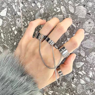 Hiphop Vintage de culoare argintie poker aripi de înger inele pentru femei punk inimă fluture boho knuckle inele set bijuterii trend