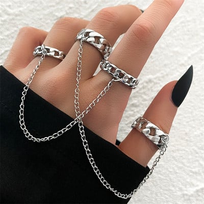 Hiphop Vintage de culoare argintie poker aripi de înger inele pentru femei punk inimă fluture boho knuckle inele set bijuterii trend